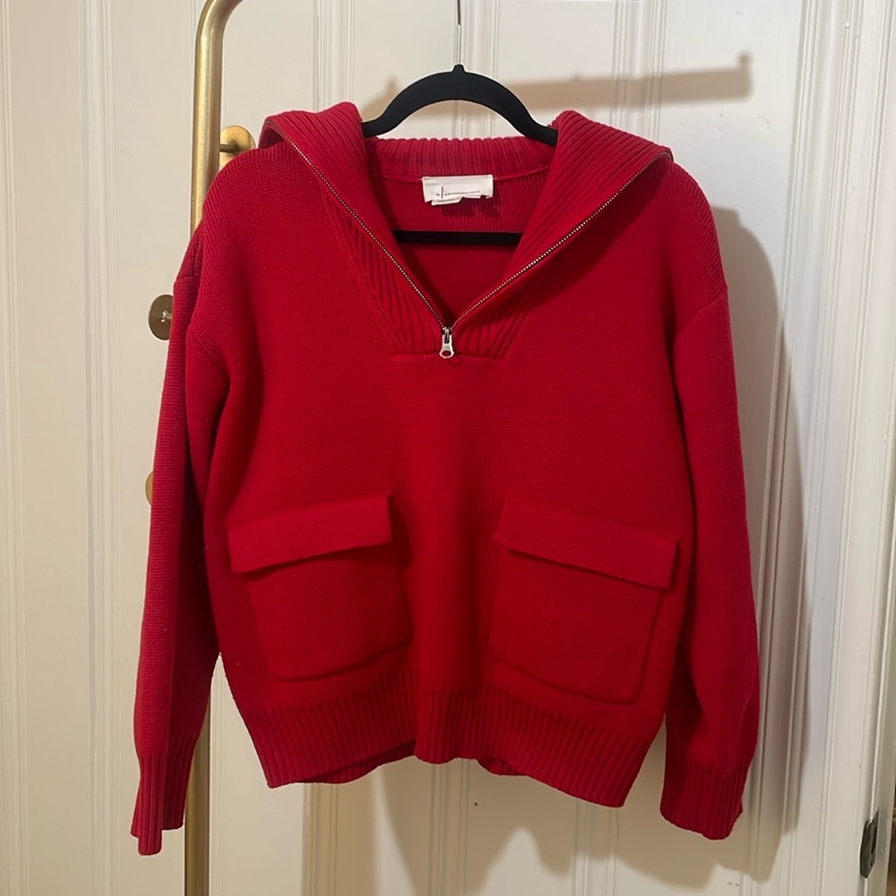 Anthropologie Red Sweater Size XS